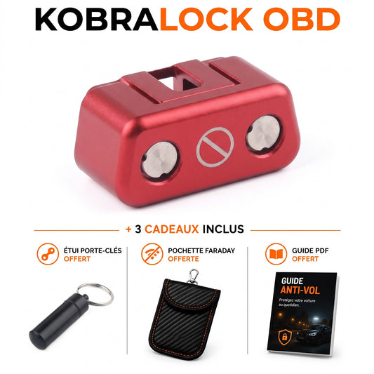 Antivol prise OBD KobraLock avec les 3 cadeaux inclus